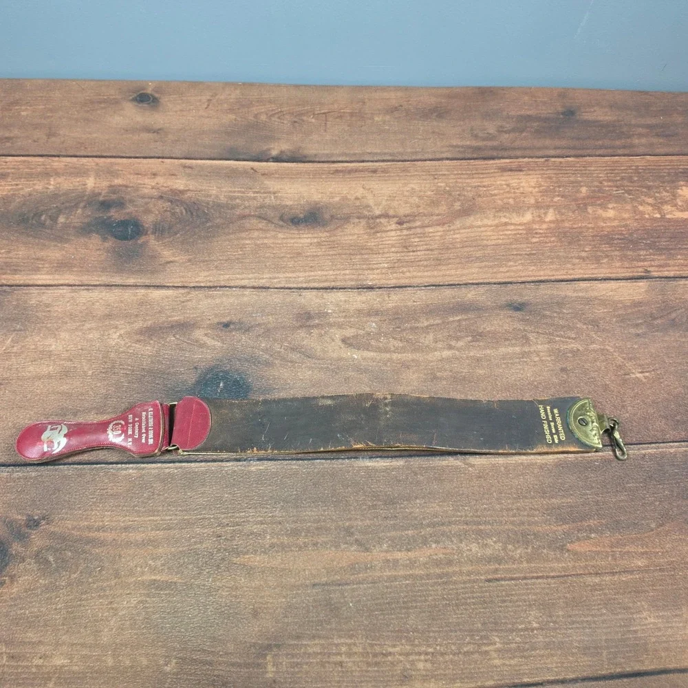 C. Klauberg & Bros Razor Strop Mens OS Brown Good Horsehide 350 Vintage NY